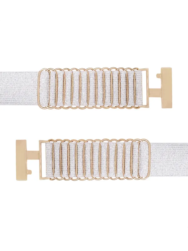 White_Metal_Belt_For_Women