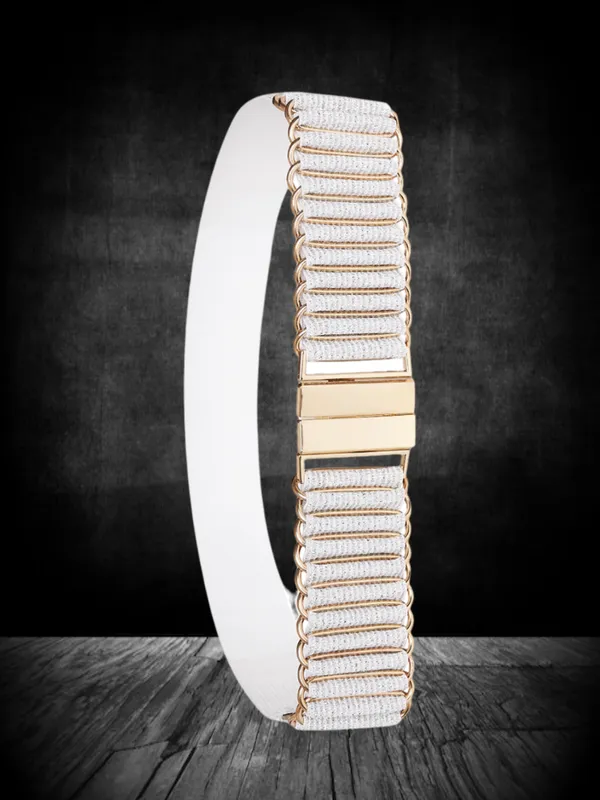 White_Metal_Belt_For_Women