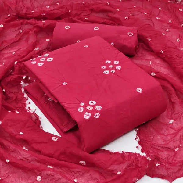 Unstitched_Suit_Dress_Material_|_Sanaya_Pure_Cotton_Hand_Bandhej_Bandhani_|_Premium_Unstitched_Suit_Material_For_Her_|_4.50_Meter_Top_&_Bottom_With_2_Meter_Dupatta