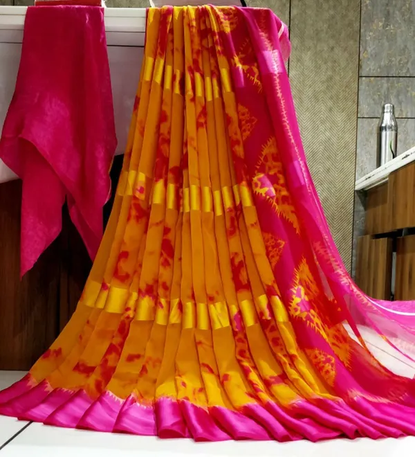 Printed_Daily_Wear_Satin_Saree_(Multicolor)