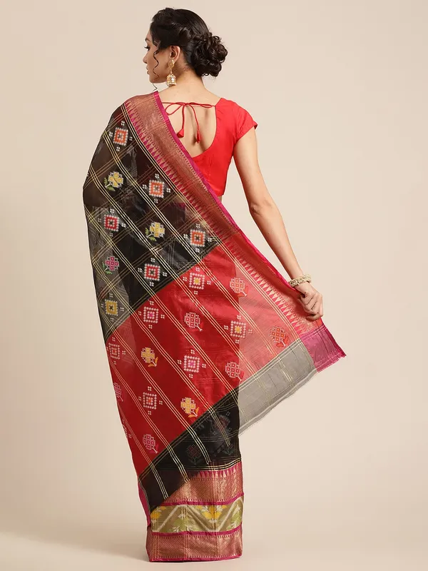 Black_Art_Silk_Banarasi_Sarees_For_Women