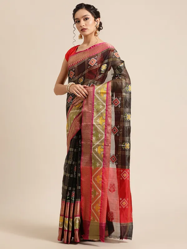 Black_Art_Silk_Banarasi_Sarees_For_Women