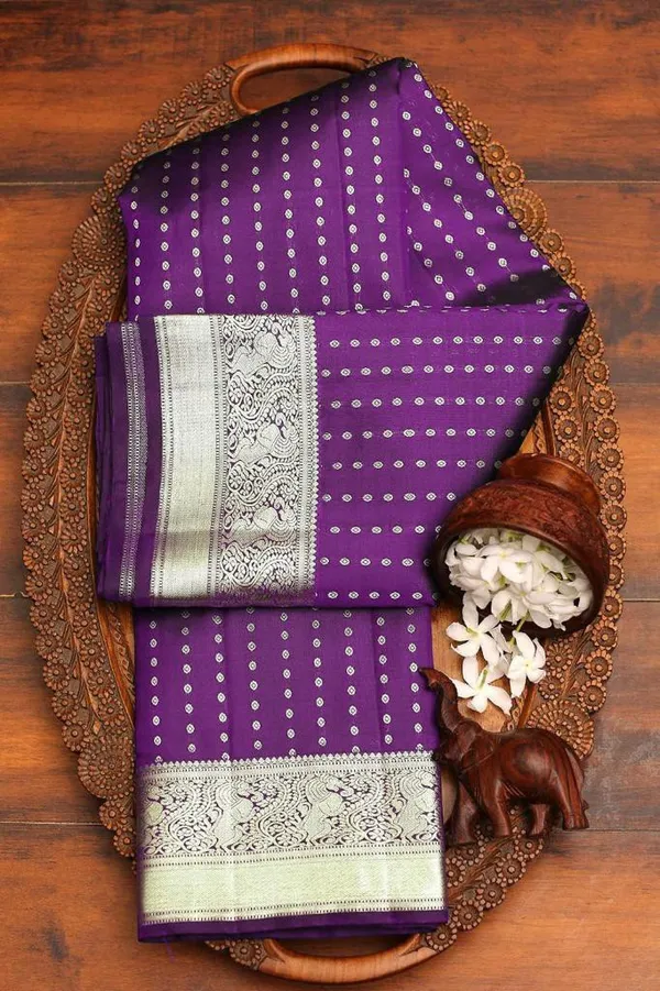 Purple_Woven_Kanjivaram_Silk_Saree_with_Saree_Cover