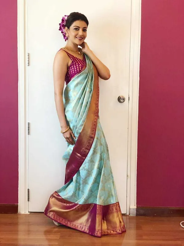Light_Blue_Woven_Kanjivaram_Silk_Saree_with_Saree_Cover