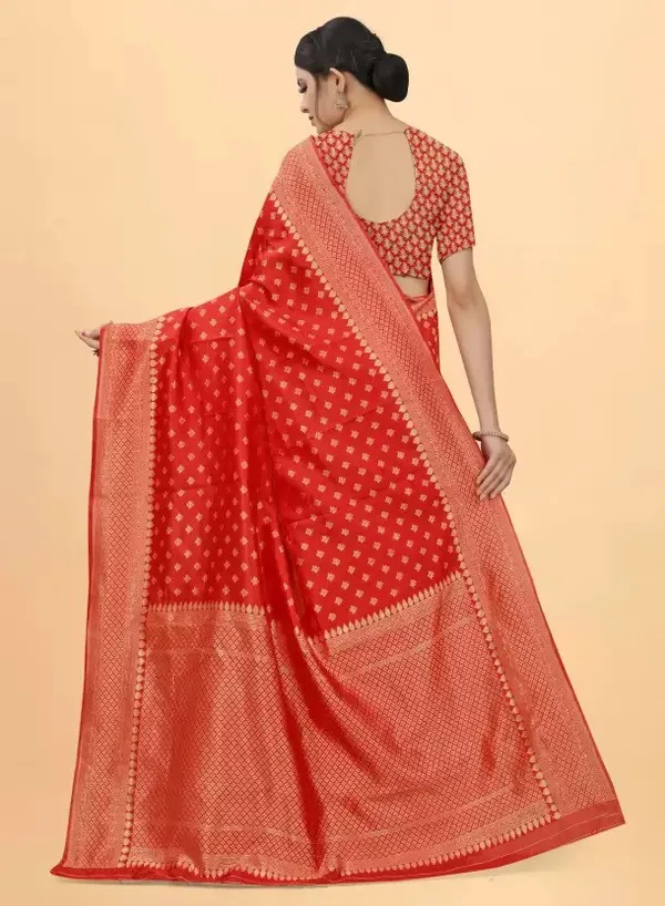 Red_Woven_Kanjivaram_Silk_Saree_with_Saree_Cover