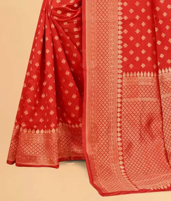 Red_Woven_Kanjivaram_Silk_Saree_with_Saree_Cover