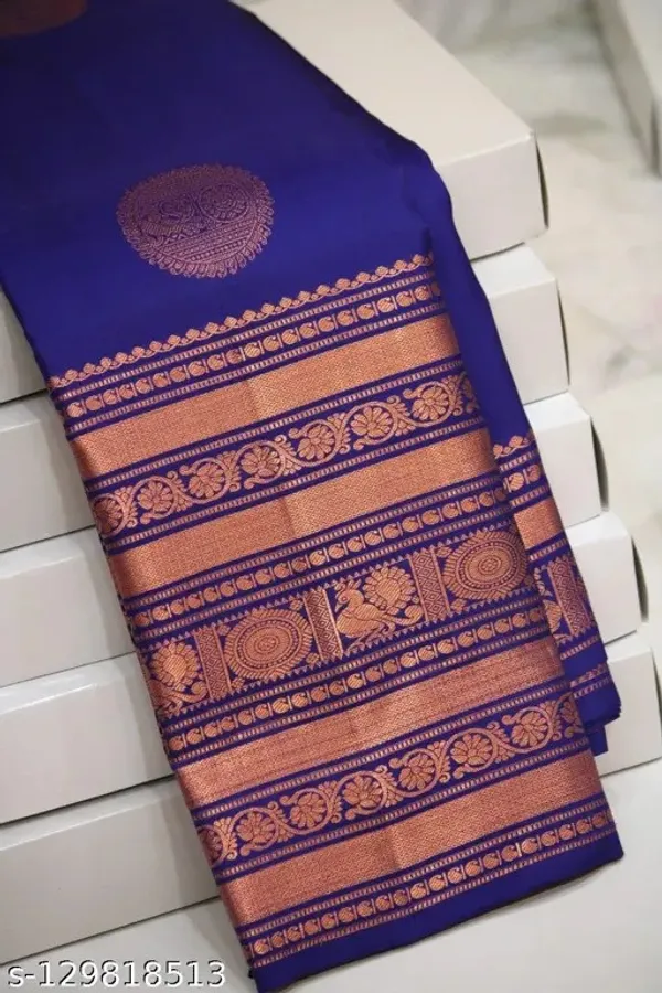 Blue_Woven_Kanjivaram_Silk_Saree_with_Saree_Cover