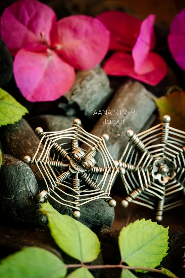 925_Pure_Sterling_Silver_|_Aabharan_Classic_Jali_Earrings_|_Well_Stamped_&_Hallmarked