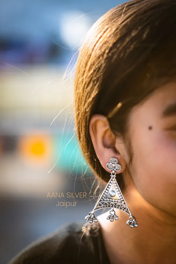 925_Pure_Sterling_Silver_|_Statement_Jhumri_Earrings_|_Well_Stamped_&_Hallmarked