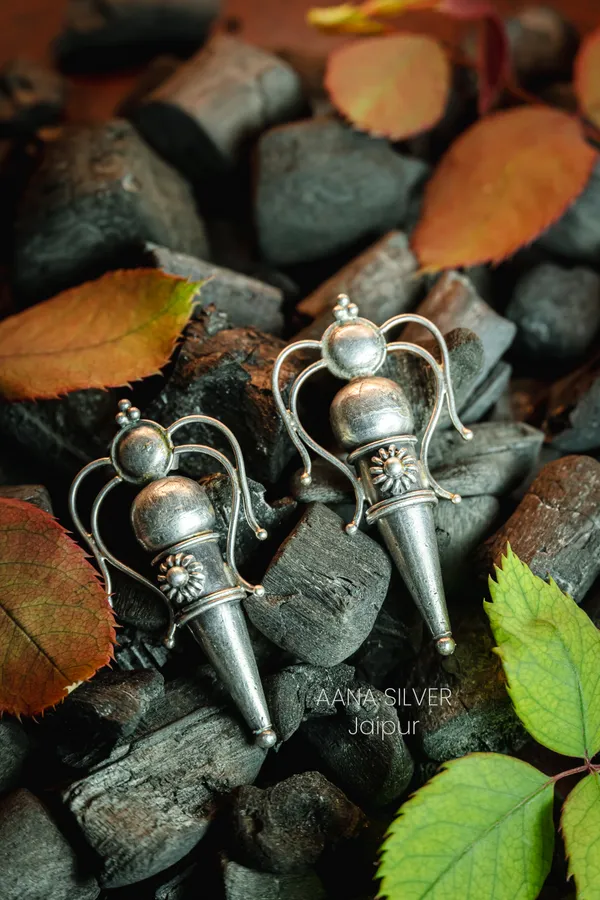 925_Pure_Sterling_Silver_|_Versatile_Embossed_Earrings_|_Well_Stamped_&_Hallmarked