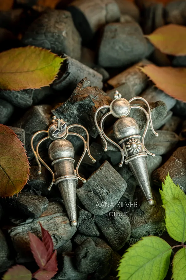 925_Pure_Sterling_Silver_|_Versatile_Embossed_Earrings_|_Well_Stamped_&_Hallmarked