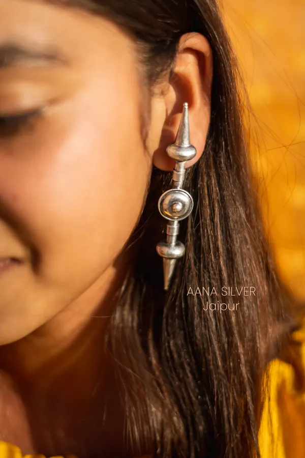 925_Pure_Sterling_Silver_|_Aana_Statement_Earrings_|_Well_Stamped_&_Hallmarked