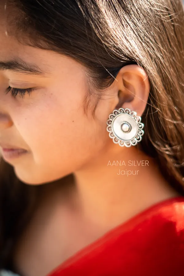 925_Pure_Sterling_Silver_|_Versatile_Fine_Flower_Earrings_|_Well_Stamped_&_Hallmarked