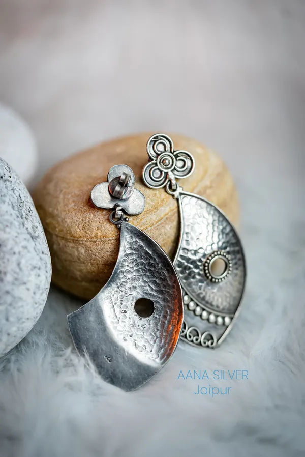 925_Pure_Sterling_Silver_|_Statement_Flower_Earrings_|_Well_Stamped_&_Hallmarked