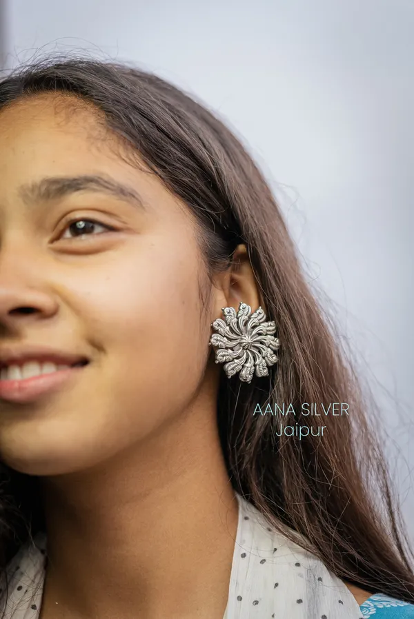 925_Pure_Sterling_Silver_|_Aabharan_Everyday_Peacock_Earrings_|_Well_Stamped_&_Hallmarked