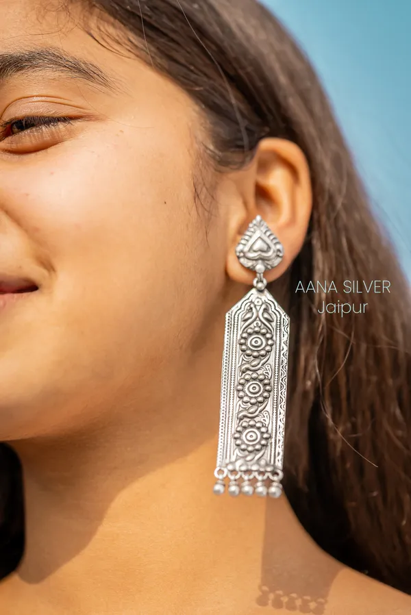 925_Pure_Sterling_Silver_|_Aabharan_Everyday_Leaf_Jhumri_Earrings_|_Well_Stamped_&_Hallmarked