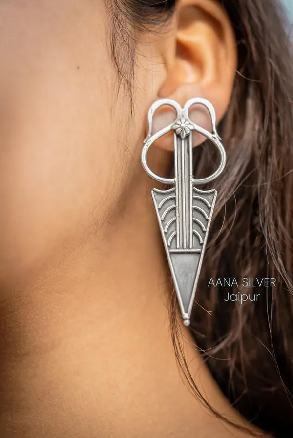 925_Pure_Sterling_Silver_|_Aabharan_Everyday_Statement_Earrings_|_Well_Stamped_&_Hallmarked