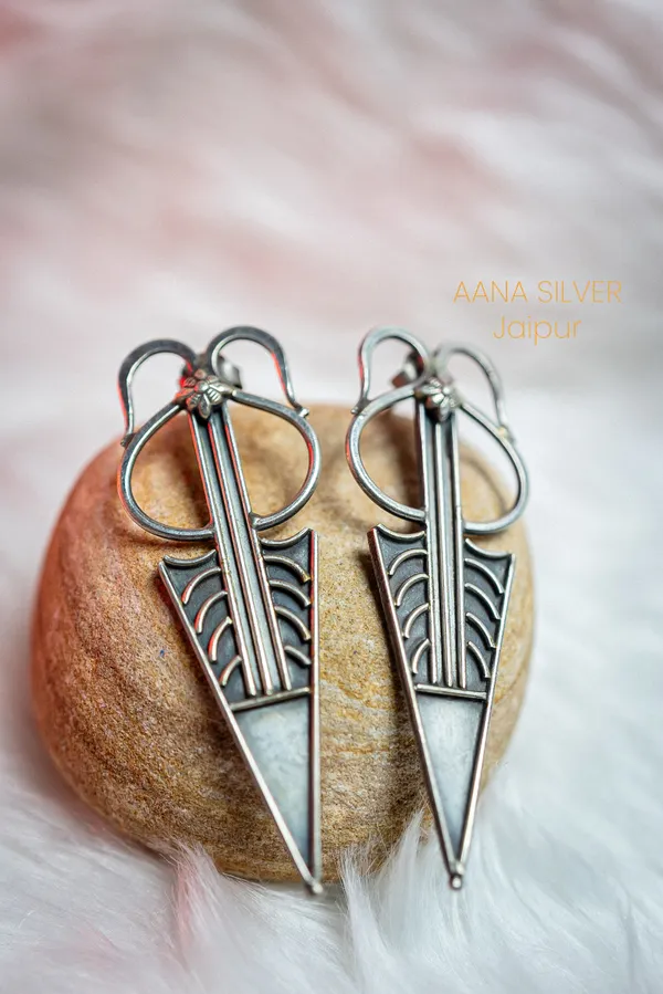 925_Pure_Sterling_Silver_|_Aabharan_Everyday_Statement_Earrings_|_Well_Stamped_&_Hallmarked