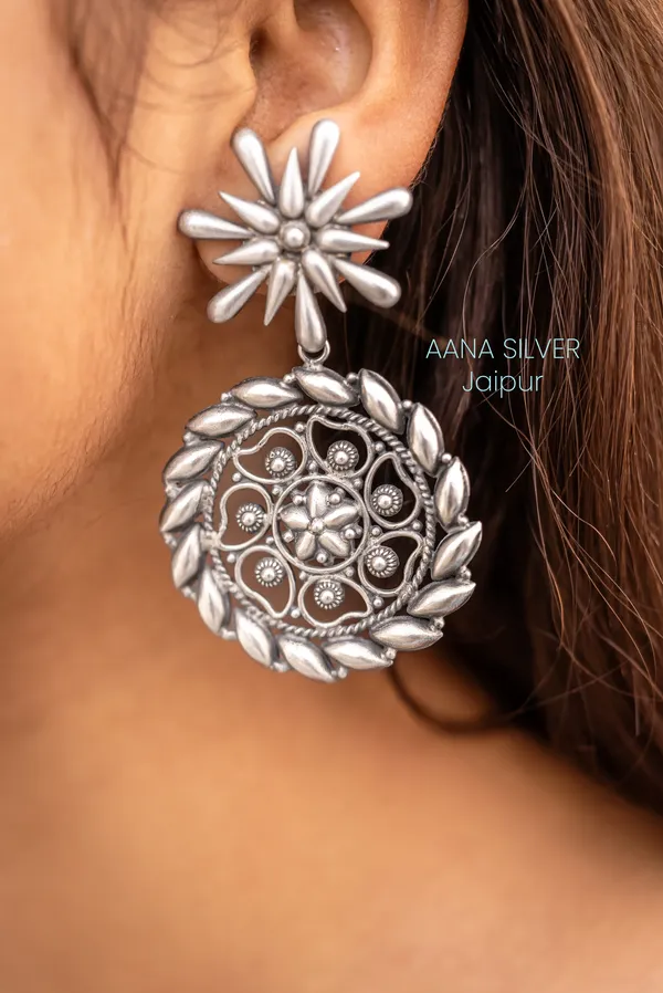 925_Pure_Sterling_Silver_|_Aabharan_Everyday_Versatile_Flower_Earrings_|_Well_Stamped_&_Hallmarked