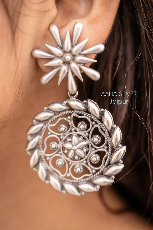 925_Pure_Sterling_Silver_|_Aabharan_Everyday_Versatile_Flower_Earrings_|_Well_Stamped_&_Hallmarked
