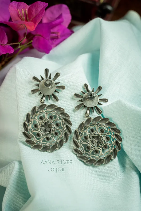 925_Pure_Sterling_Silver_|_Aabharan_Everyday_Versatile_Flower_Earrings_|_Well_Stamped_&_Hallmarked