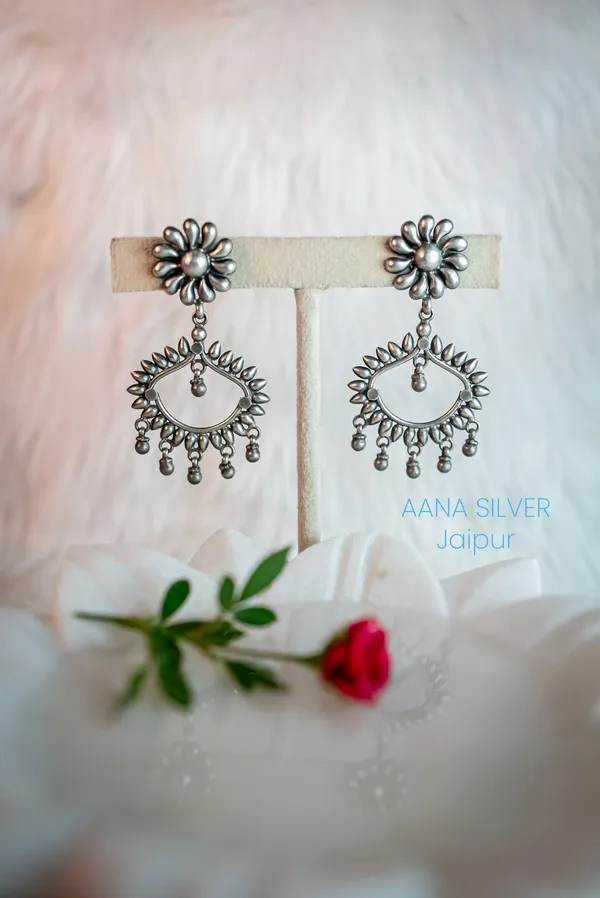 925_Pure_Sterling_Silver_|_Aabharan_Jhumri_Earrings_|_Well_Stamped_&_Hallmarked
