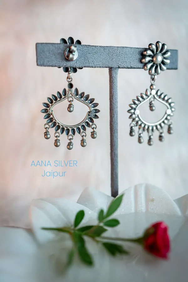 925_Pure_Sterling_Silver_|_Aabharan_Jhumri_Earrings_|_Well_Stamped_&_Hallmarked