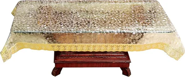 3D_Design_Waterproof_Center_Table_Cover_with_Golden_Lace_for_4_Seater_Table_(Clear_Color,_40_x_60_Inches,_Pack_of_1)
