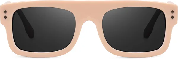 Cream_Retro_Square_Sunglasses_-_For_Unisex