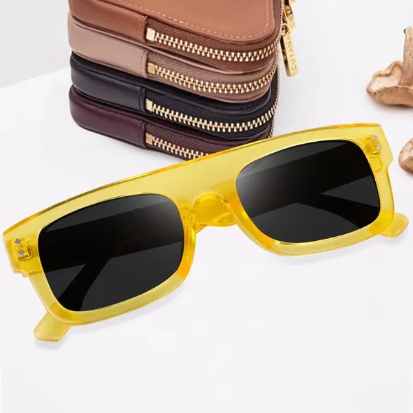 Orange_Retro_Square_Sunglasses_-_For_Unisex