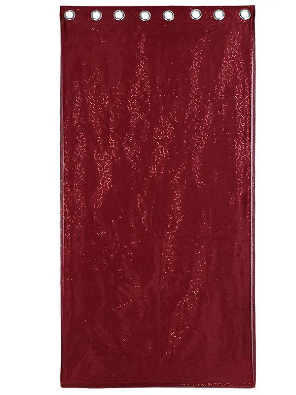 Pack_of_2_Polysilk_Maroon_Sheer_Soild_Combo._Eyelet_Curtain_Set_for_Window_and_Door