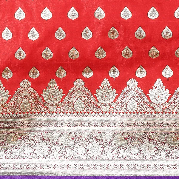 Red_Satin_Silk_Banarasi_Sarees_For_Women