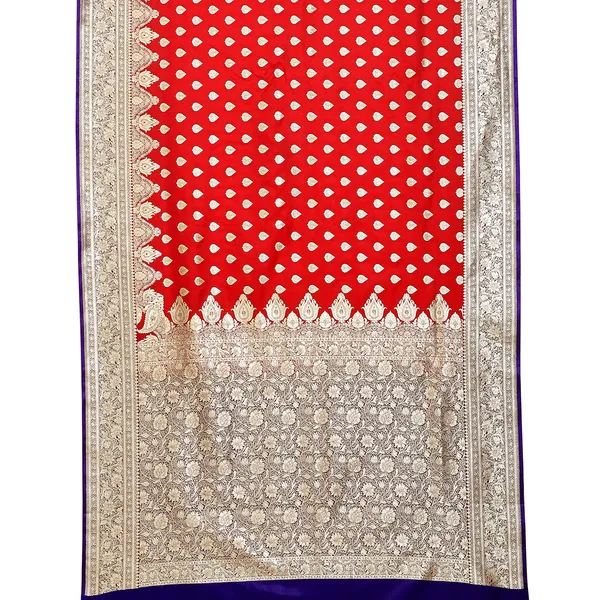 Red_Satin_Silk_Banarasi_Sarees_For_Women