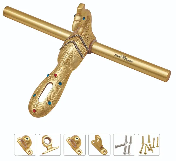 Aldrop_Peacock_Mayur_Brass_Gold