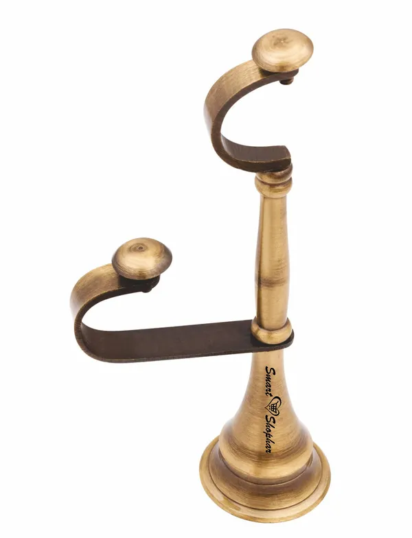 Curtain_Support_Round_Double_Pole_Brass_Antique