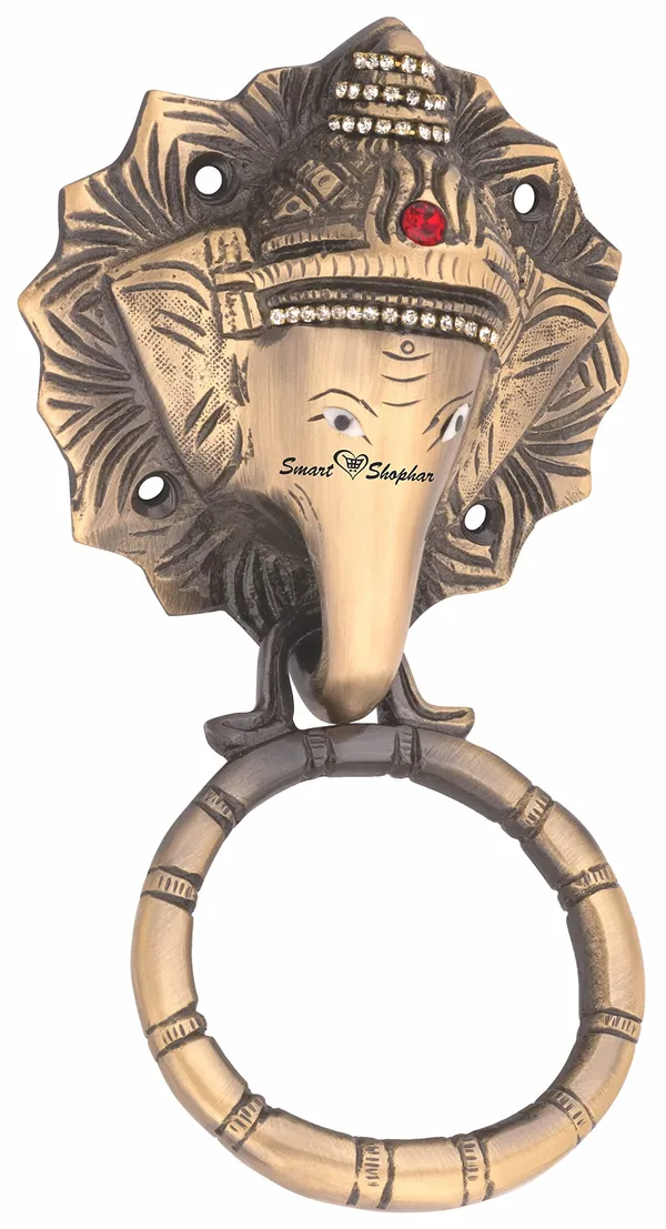 Pull_handle_Elephant_Brass_Antique_Pack_of_1