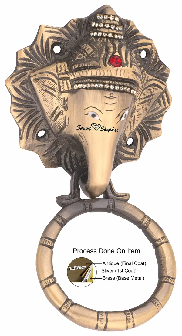 Pull_handle_Elephant_Brass_Antique_Pack_of_1