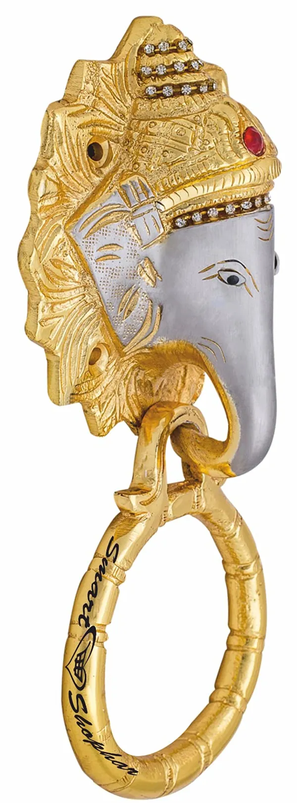 Pull_handle_Elephant_Brass_Gold_Silver