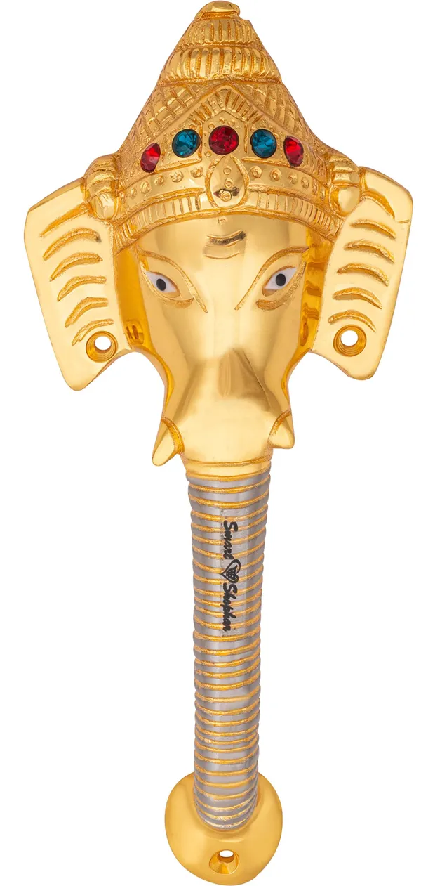 Pull_Handle_Ganesha_Avighna_Brass_Gold_Silver