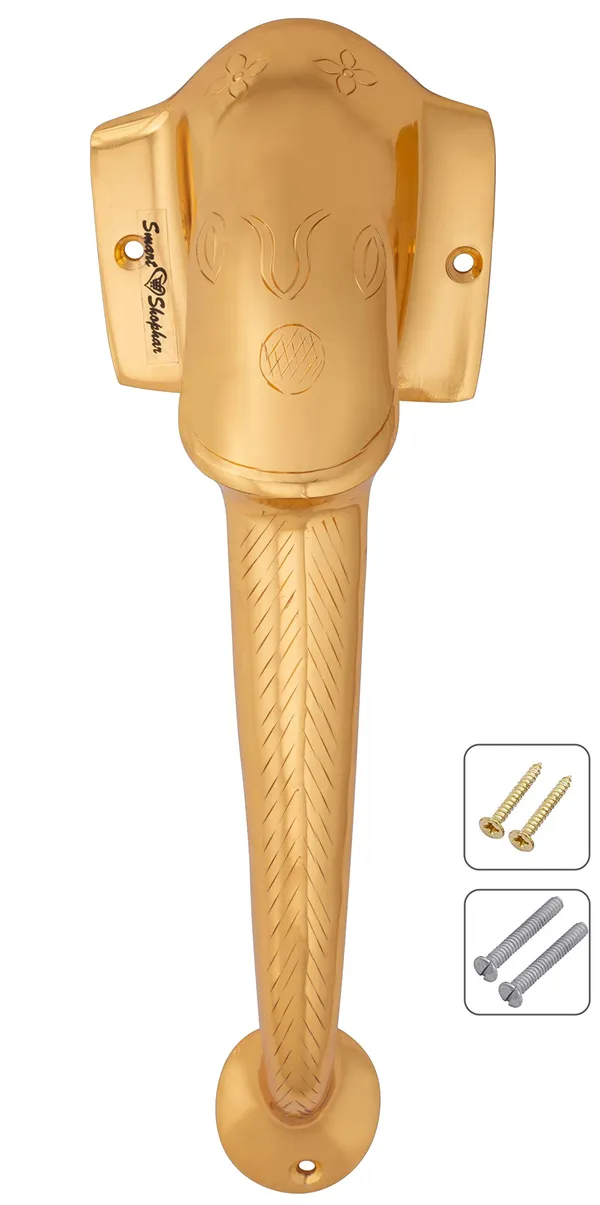 Pull_handle_Elephant_Brass_Gold