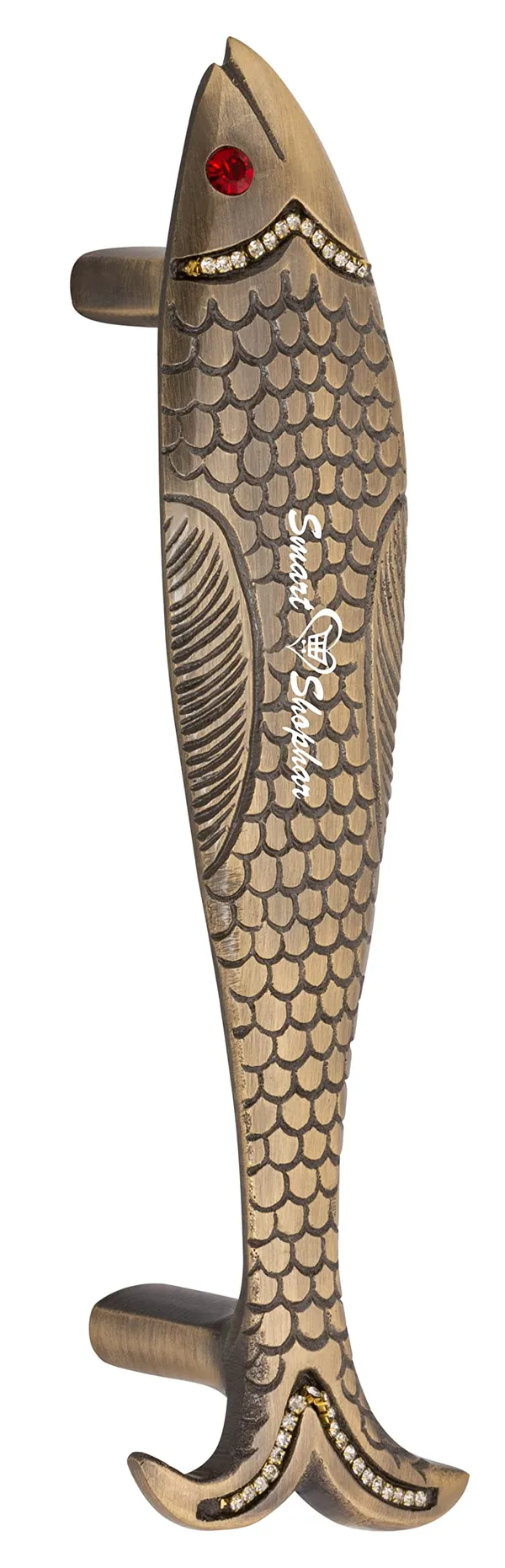 Pull_Handle_Fish_Brass_Antique