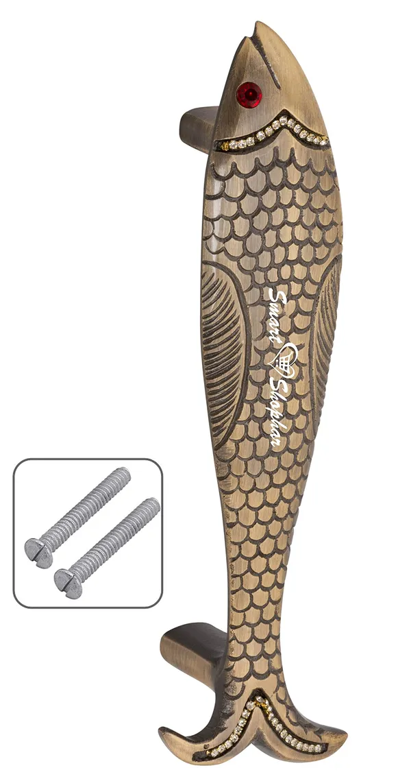 Pull_Handle_Fish_Brass_Antique