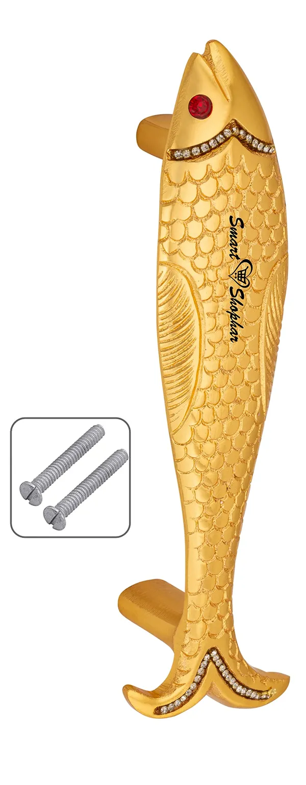 Pull_Handle_Fish_Brass_Gold