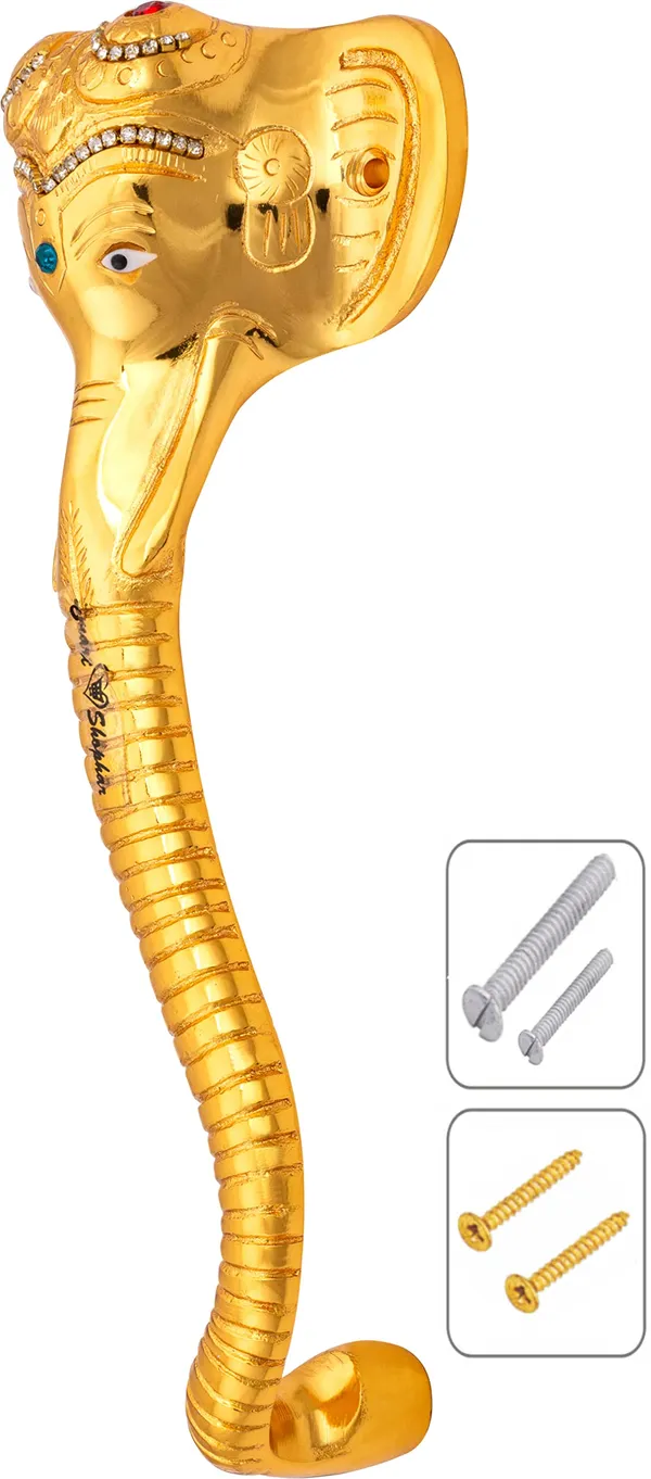 Pull_Handle_Ganesha_Muktidaya_Brass_Gold