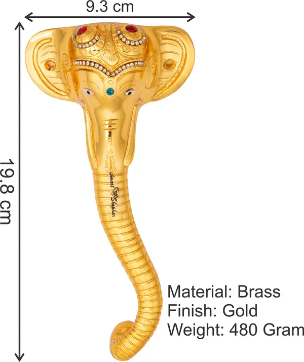 Pull_Handle_Ganesha_Muktidaya_Brass_Gold