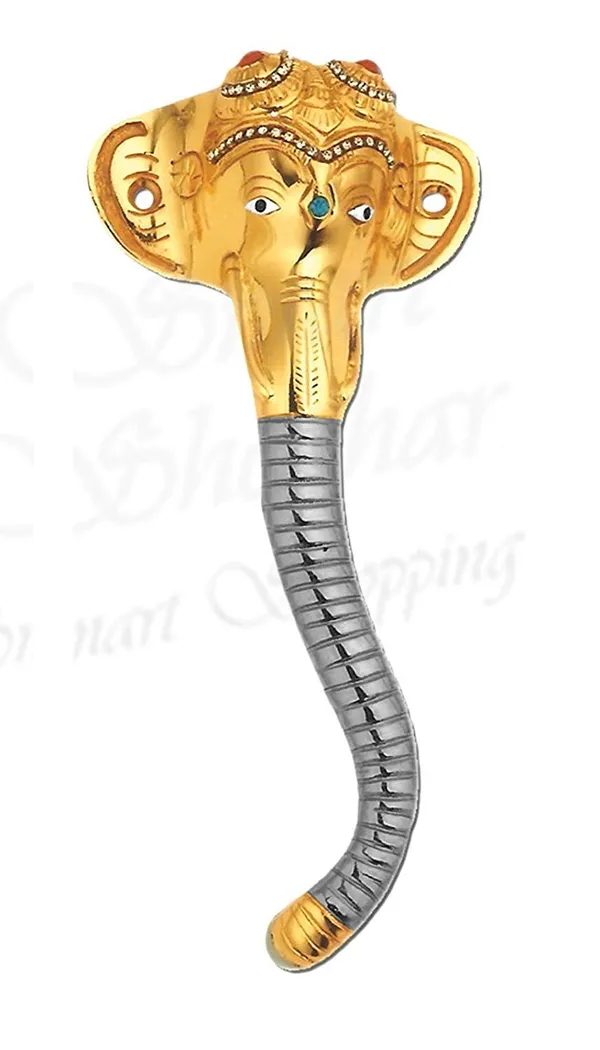 Pull_Handle_Ganesha_Muktidaya_Brass_Gold_Silver
