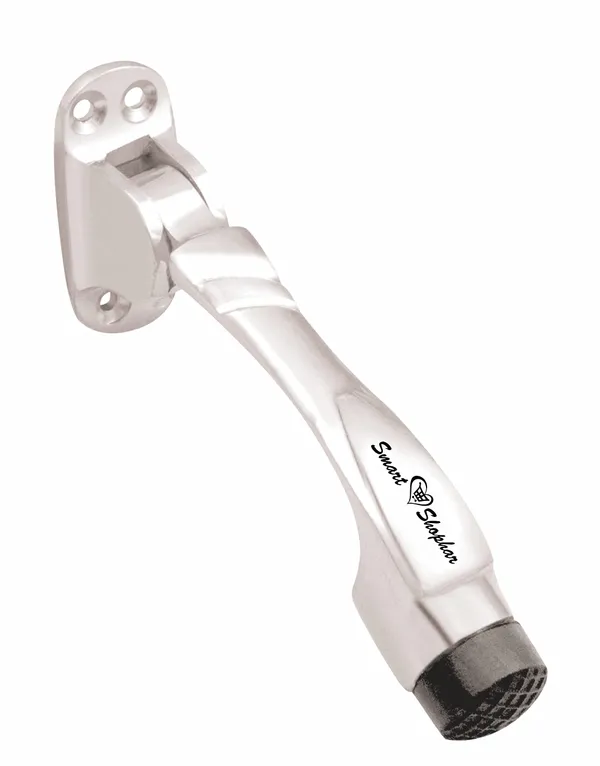 Brass_Boxy_Door_Stopper_5_Inches,_Nickel_Silver,_Pack_of_1_/_Door_Mounted_with_Rubber_Tip_Bottom_for_Home,_Office,_Bathroom_/_Slip-Resistant_for_Tiles,_Carpet,_Wood_or_Laminated_Floors