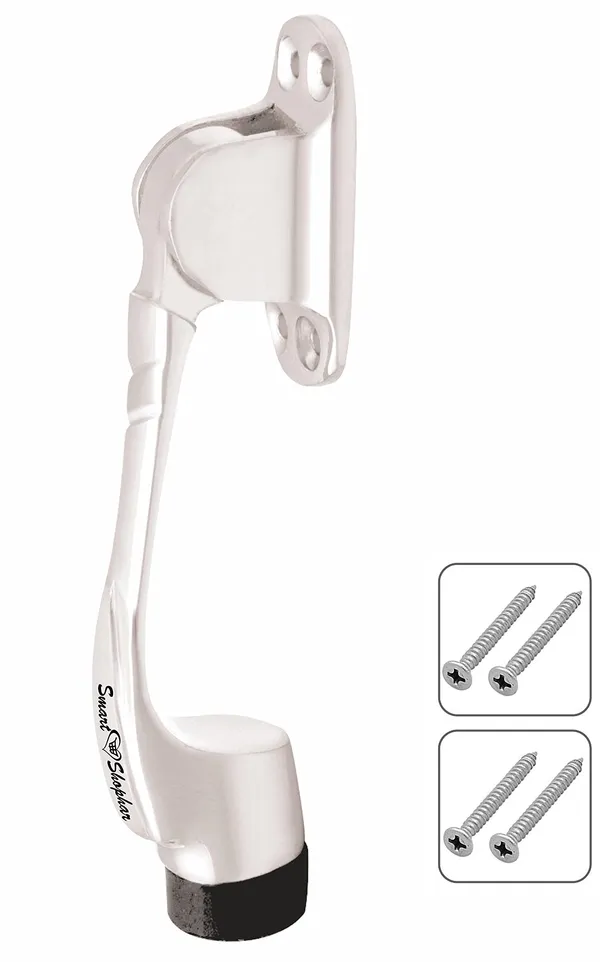 Brass_Boxy_Door_Stopper_5_Inches,_Nickel_Silver,_Pack_of_1_/_Door_Mounted_with_Rubber_Tip_Bottom_for_Home,_Office,_Bathroom_/_Slip-Resistant_for_Tiles,_Carpet,_Wood_or_Laminated_Floors