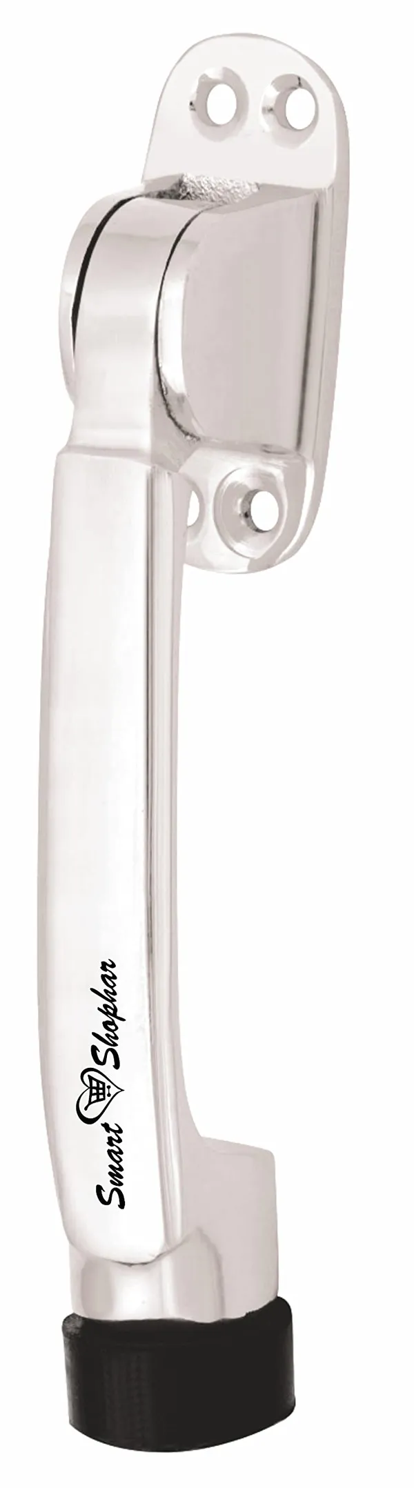 (_Pack_of_1_)_Brass_Meldal_Door_Stopper_5_Inches_Nickel_Silver,_Pack_of_1_with_Screws/Rubber_Tip_Bottom_for_Home,_Office,_Bathroom/Slip-Resistant_for_Tiles,_Carpet,_Wood_or_Laminated_Floors