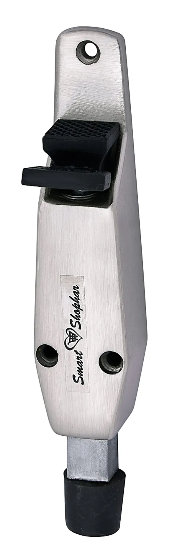 (_Pack_of_1_)_Aluminium_Alloys_Summary_Door_Stopper_5_Inche_Silver_Pack_of_1_/_Door_Mounted_with_Rubber_Tip_Bottom_for_Home_Office_Bathroom/Slip-Resistant_for_Tiles_Carpet_Wood_Laminated_Floors